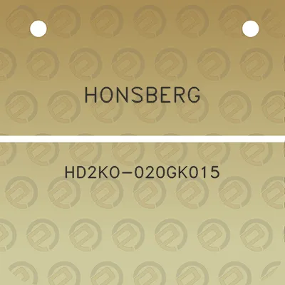 honsberg-hd2ko-020gk015