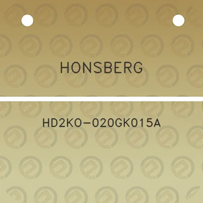 honsberg-hd2ko-020gk015a