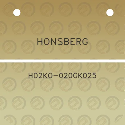 honsberg-hd2ko-020gk025