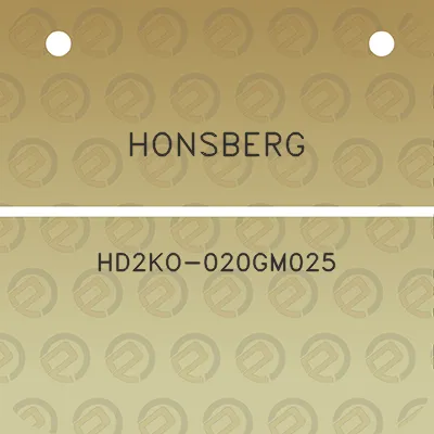 honsberg-hd2ko-020gm025