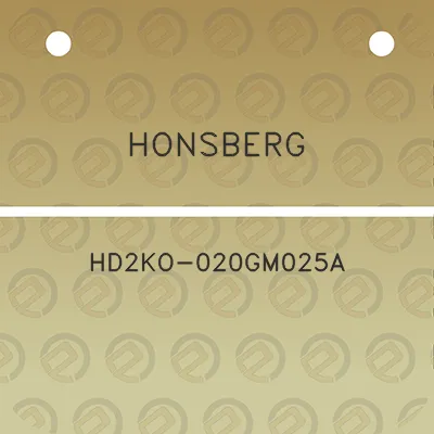 honsberg-hd2ko-020gm025a