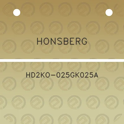 honsberg-hd2ko-025gk025a