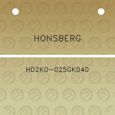 honsberg-hd2ko-025gk040