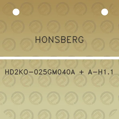 honsberg-hd2ko-025gm040a-a-h11