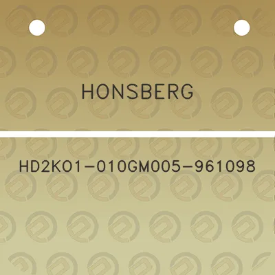 honsberg-hd2ko1-010gm005-961098