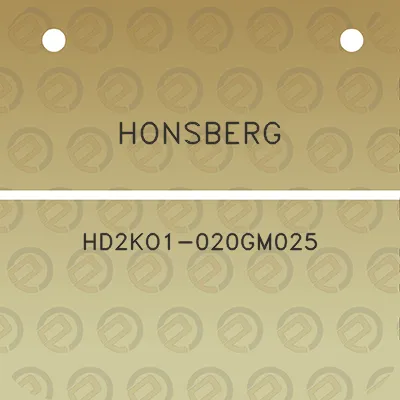 honsberg-hd2ko1-020gm025