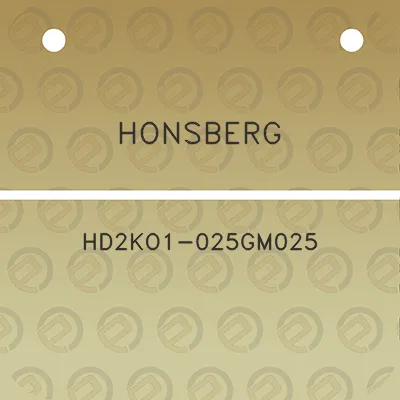 honsberg-hd2ko1-025gm025