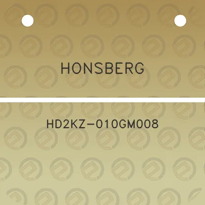 honsberg-hd2kz-010gm008