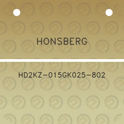 honsberg-hd2kz-015gk025-802