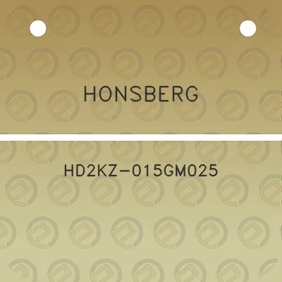 honsberg-hd2kz-015gm025