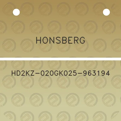 honsberg-hd2kz-020gk025-963194