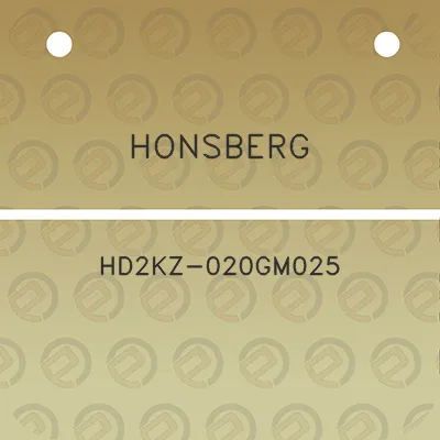 honsberg-hd2kz-020gm025