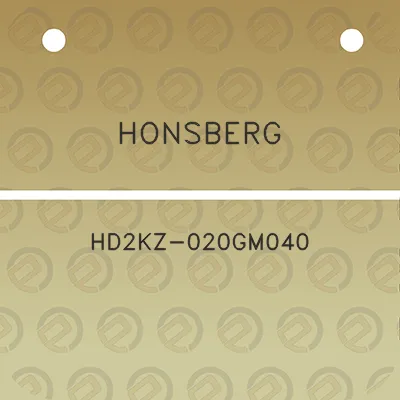 honsberg-hd2kz-020gm040