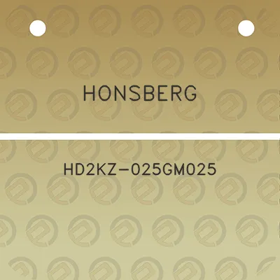 honsberg-hd2kz-025gm025