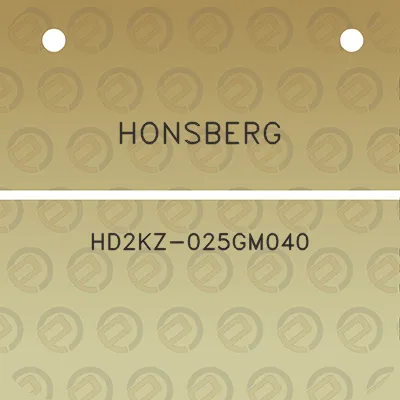 honsberg-hd2kz-025gm040