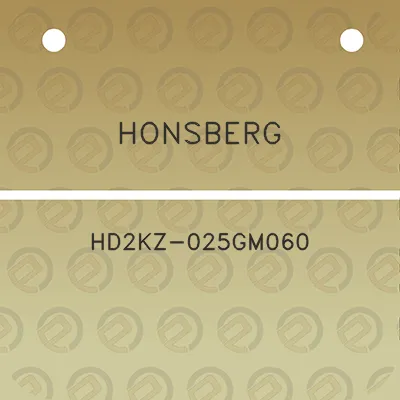 honsberg-hd2kz-025gm060