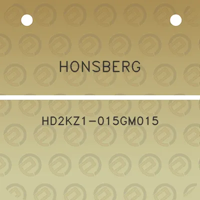 honsberg-hd2kz1-015gm015