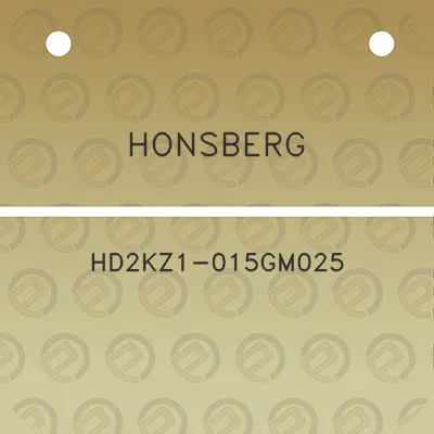 honsberg-hd2kz1-015gm025