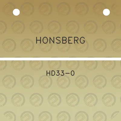 honsberg-hd33-0