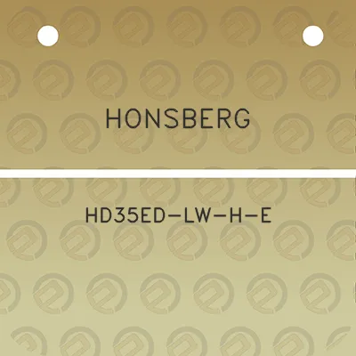 honsberg-hd35ed-lw-h-e