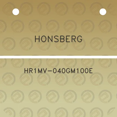 honsberg-hr1mv-040gm100e