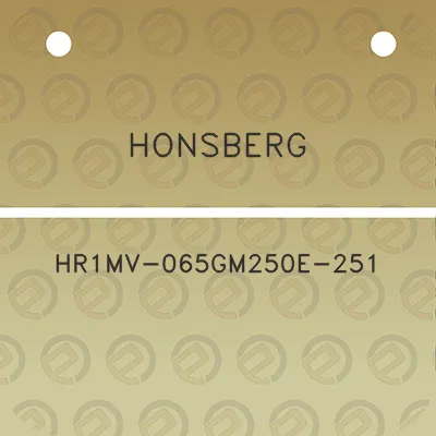 honsberg-hr1mv-065gm250e-251