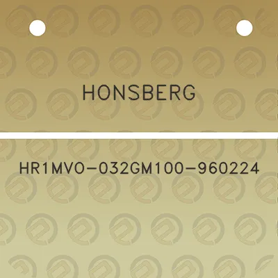 honsberg-hr1mvo-032gm100-960224