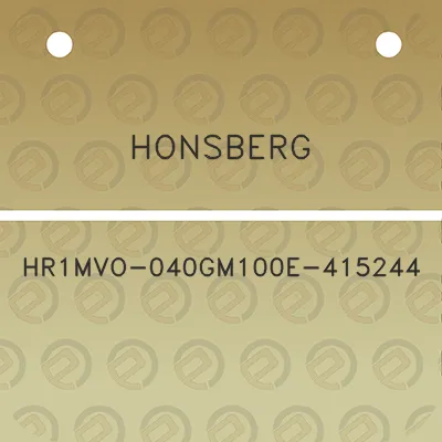 honsberg-hr1mvo-040gm100e-415244