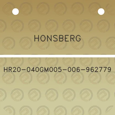 honsberg-hr20-040gm005-006-962779