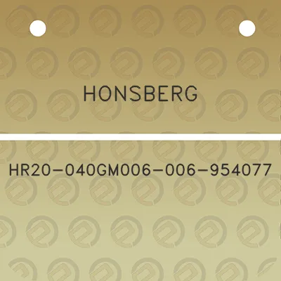 honsberg-hr20-040gm006-006-954077