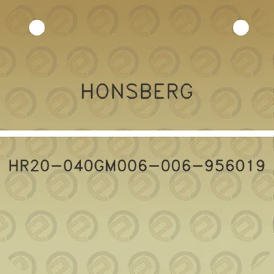 honsberg-hr20-040gm006-006-956019