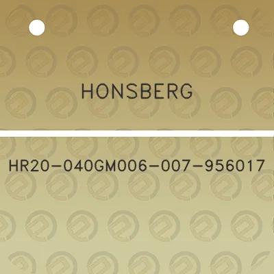 honsberg-hr20-040gm006-007-956017