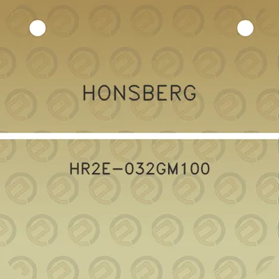 honsberg-hr2e-032gm100