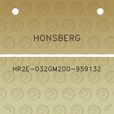 honsberg-hr2e-032gm200-959132