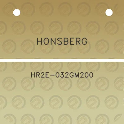 honsberg-hr2e-032gm200