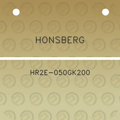 honsberg-hr2e-050gk200