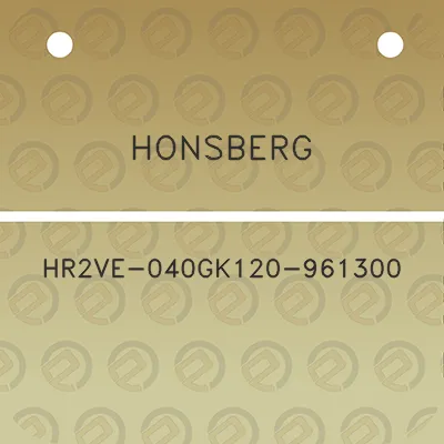 honsberg-hr2ve-040gk120-961300