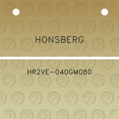 honsberg-hr2ve-040gm080