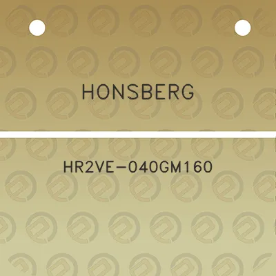 honsberg-hr2ve-040gm160