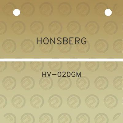 honsberg-hv-020gm