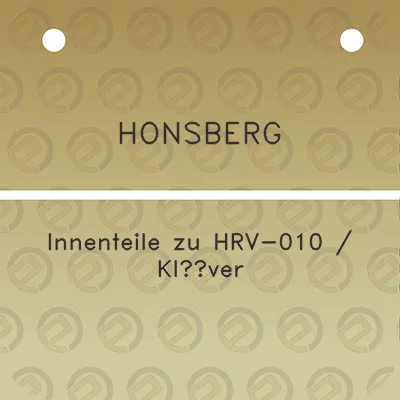 honsberg-innenteile-zu-hrv-010-kluver