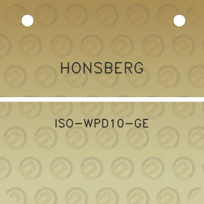 honsberg-iso-wpd10-ge