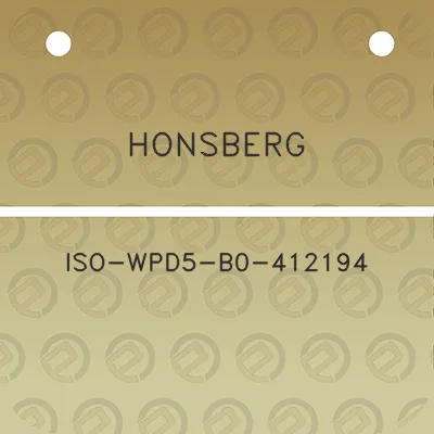 honsberg-iso-wpd5-b0-412194