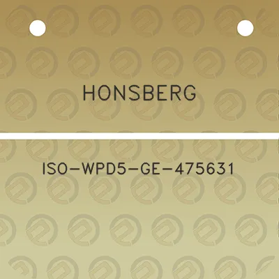 honsberg-iso-wpd5-ge-475631