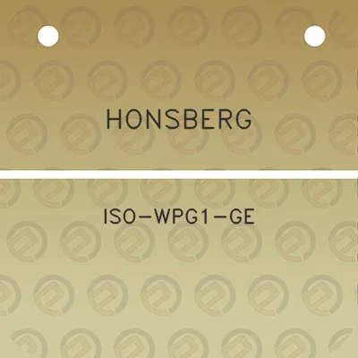 honsberg-iso-wpg1-ge