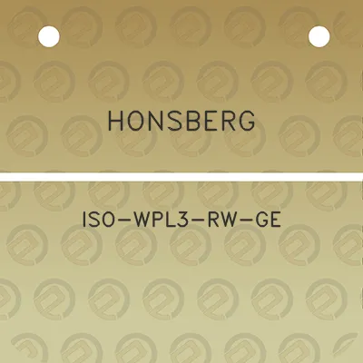 honsberg-iso-wpl3-rw-ge