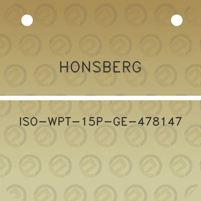 honsberg-iso-wpt-15p-ge-478147