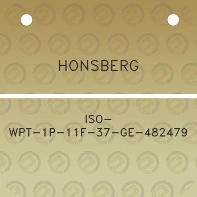 honsberg-iso-wpt-1p-11f-37-ge-482479