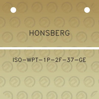 honsberg-iso-wpt-1p-2f-37-ge