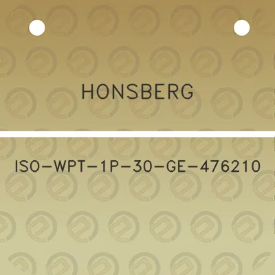 honsberg-iso-wpt-1p-30-ge-476210